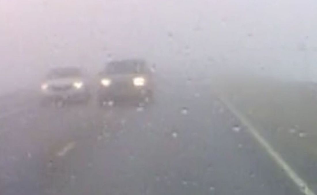 Пензенский водитель пошел на обгон по встречке в условиях густого тумана. Видео